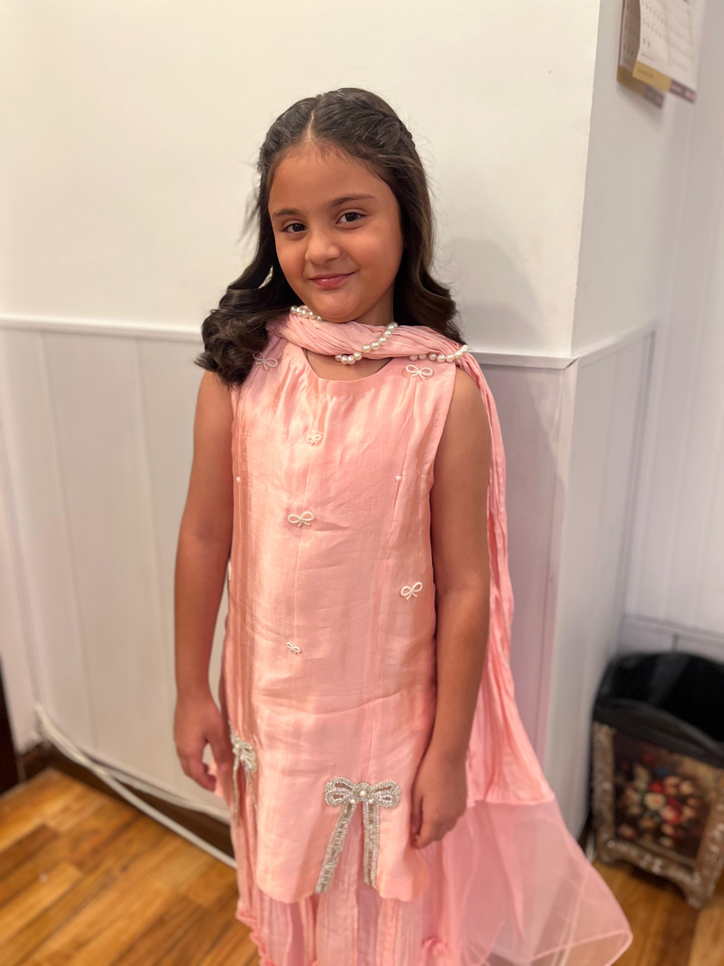 Light Pink Girls’ 3-Piece Party Outfit